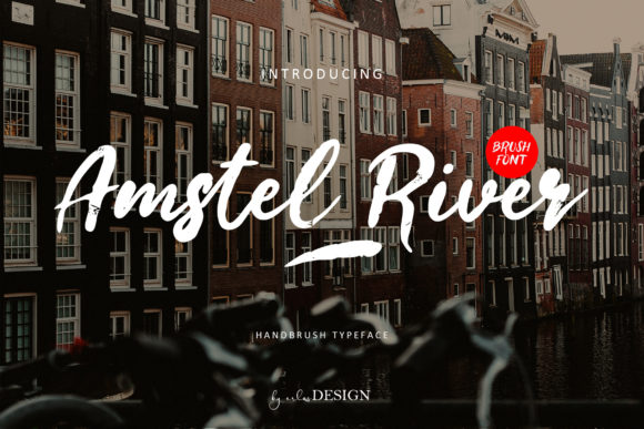 Amstel River: Elevating Your Designs with a Personalized Brushed Script