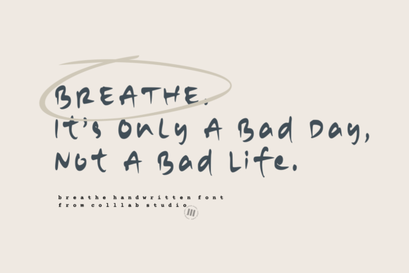Breathe: Elevating Design with a Paint-Brushed Handwritten Font