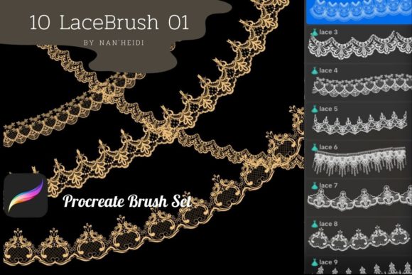 Evaluating Lace Procreate Brushes for Digital Textile Design
