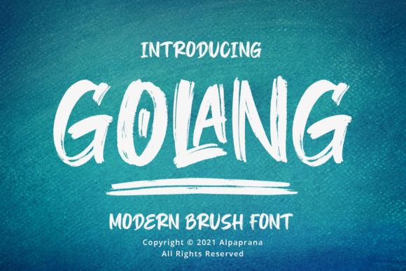 Golang: The Brushed Display Font That Redefines Modern Typography