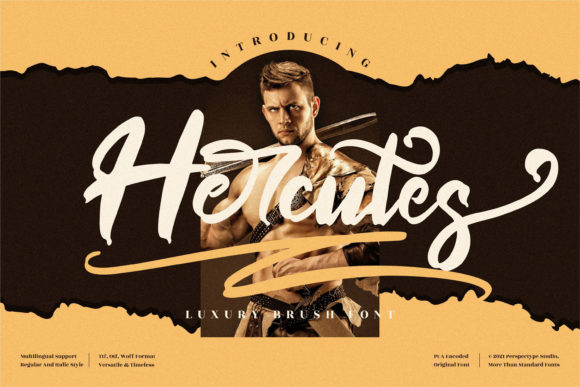 Hercutes: Integrating a Bold Brushed Script into Professional Design Workflows