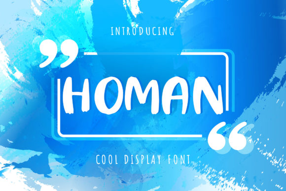 Homan: A Practical Look at a Friendly Brushed Display Font