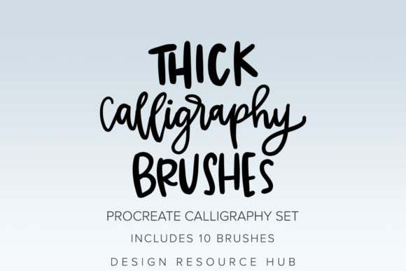 Mastering Bold Lettering with Thick Calligraphy Procreate Brushes
